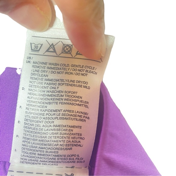 Adidas Response purple white logo side pleats tennis skort size small - Picture 8 of 8